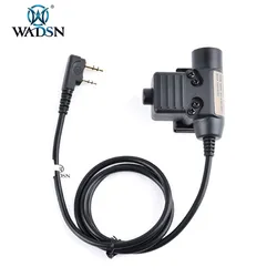 WADSN Tactical U94 PTT 7.0 Cable Plug  Headset Adapter for Walkie Talkie TYT F8 ipsc accessories Radio Motorola Kenwood