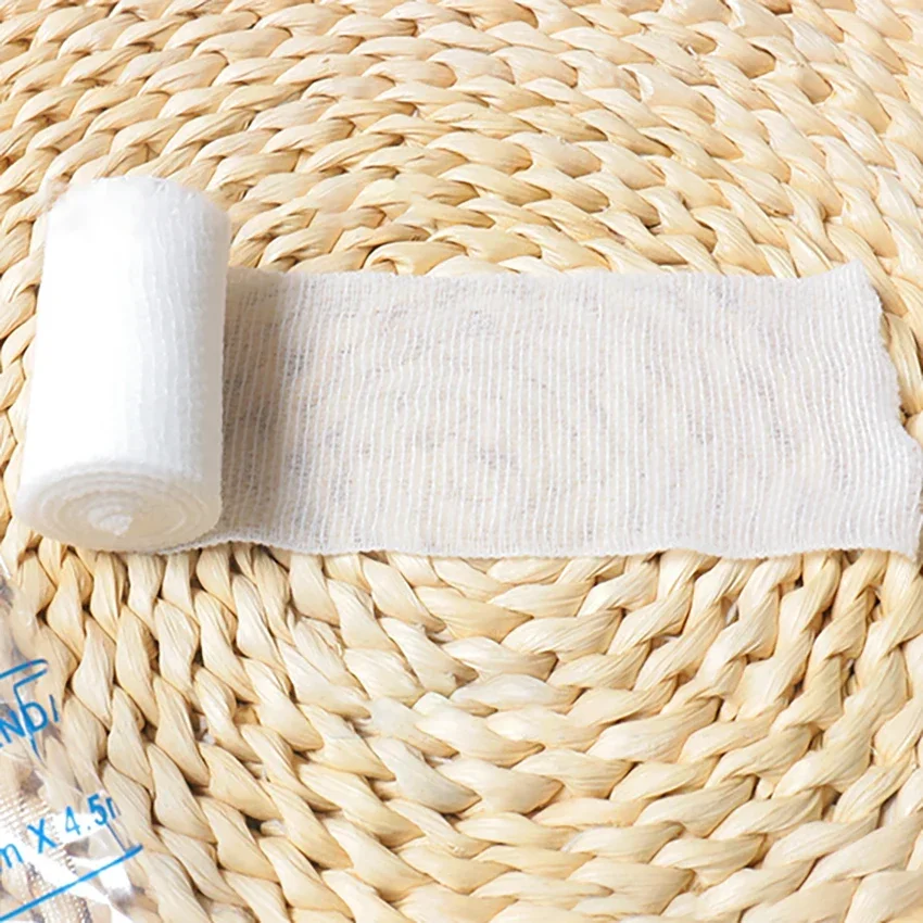 1 Rolle 5cm x 4m pbt elastischer Verband Erste-Hilfe-Kit Gaze Roll Dressing