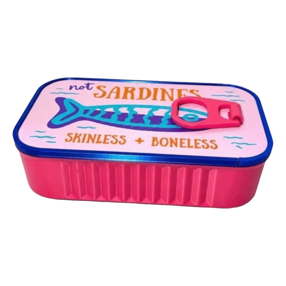3D Printed Sardine Tin Jewelry Box Multi Functional Creative Necklace and Earring Storage Box Durable Decorative