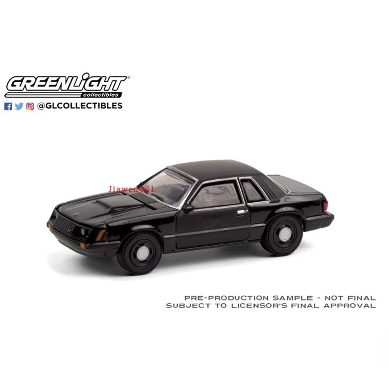 GreenLight Alloy 1:64 Scale 1982 FORD MUSTANG SSP Car Model Ornament Souvenir Display Collection Hobby Gift