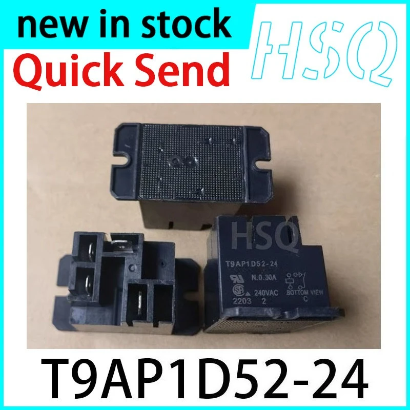 2PCS New T9AP1D52-24 24V 4-pin Plug 30A Set of Normally Open Relays