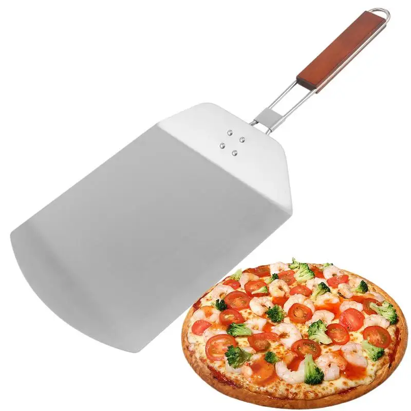 

Pizza Peels Non Stick Pizza Paddle Pizza Peels Pizza Spatula Metal Spatule With Foldable Handle For Grill, Oven And Kitchen