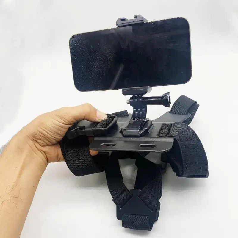 

Adjustable Chest Harness 360 Degree Rotatable Phone Clip And J Base For Stable Video Recording