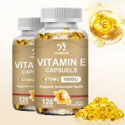 Nature Vitamin E Capsules 1000 IU Softgels Supports Immune Function Dietary Supplement