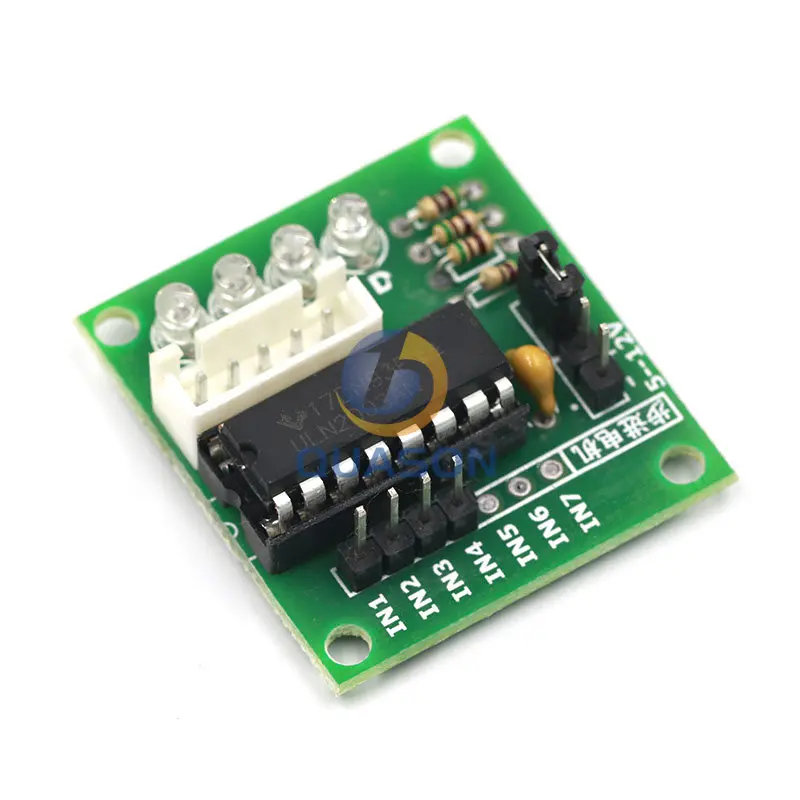 ハイパワーULN2003ステッピングモータドライバボードテストarduinoのavr smd