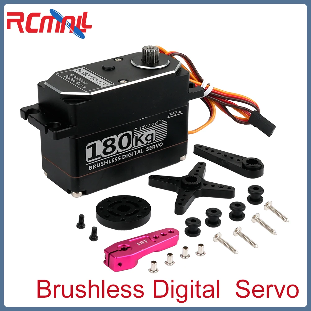 BLS53180-12V 180KG Metal Brushless Digital Servo Waterproof  for 1/5 Redcat HPI Baja 5B SS RC Servo Car SAVOX-0236 LOSI XL 5T