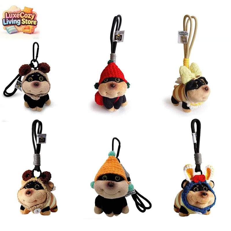 

Original Cute Puppy Plush Pendant Handmad Souvenir Key Ring Luggages Bags Pendant Car Hanging Ornaments Home Decoration