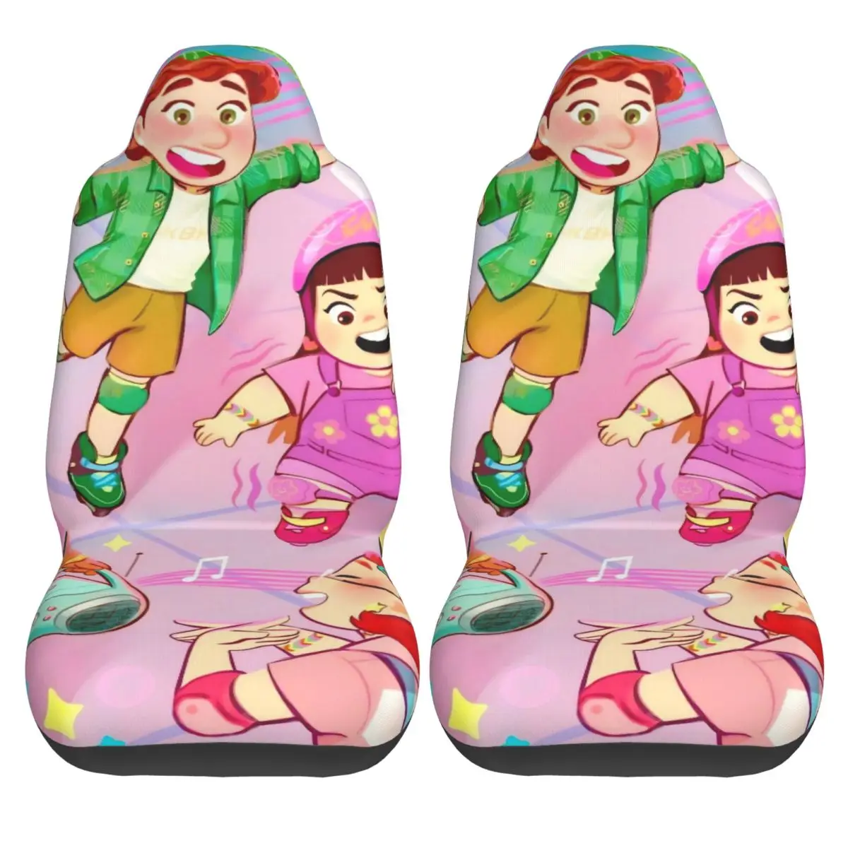 

Turnings Reds Чехлы на автомобильные сиденья Персонажи Полиэстер Дышащие автомобильные чехлы на сиденья из двух частей Kawaii Внутренний чехол