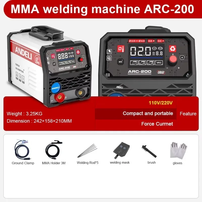 

Household Portable 110V/220V 160A MIni Inverter Welding Machine ARC Welding Machine Welder