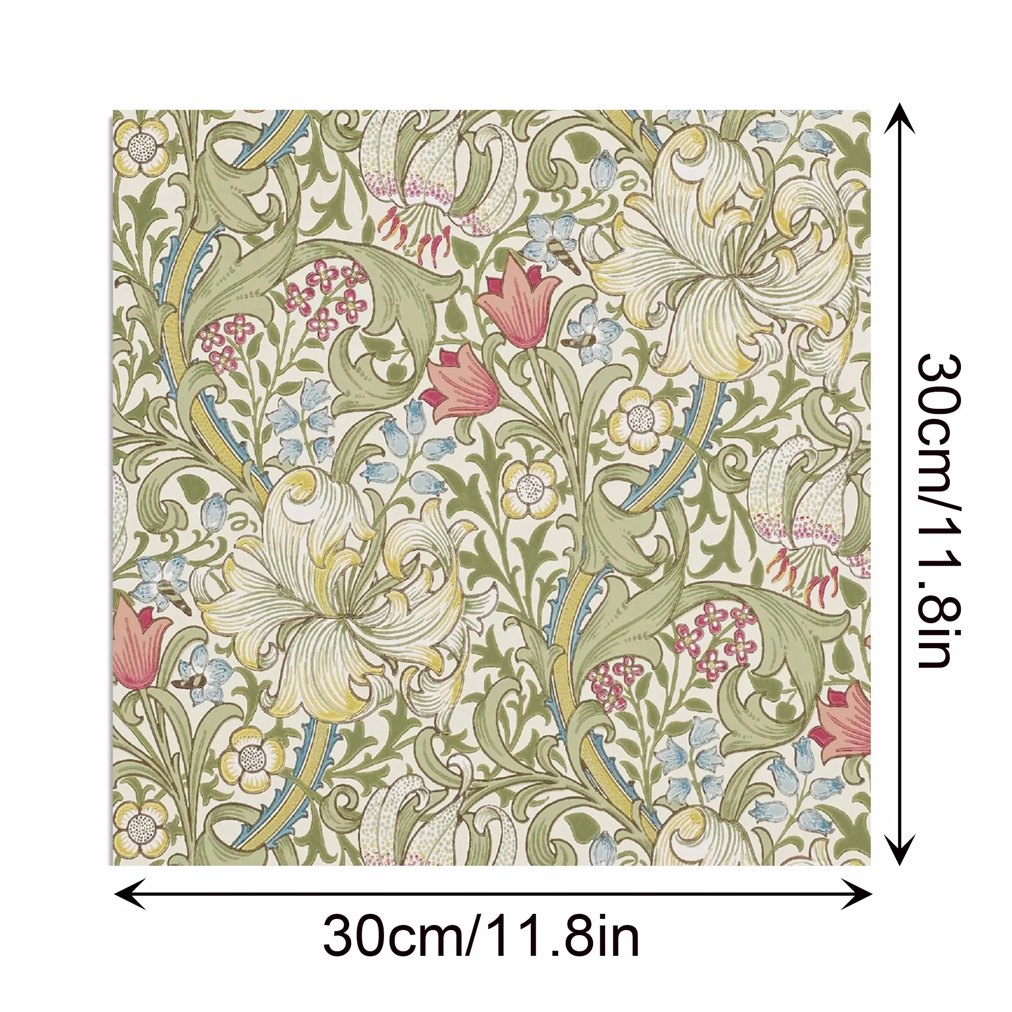 24 Stück europäisches Vintage-Muster, Sammelalbum, Party-Geschenke, dekorative Verpackung, Bastelpapier, 30 x 30 cm – Detail 4