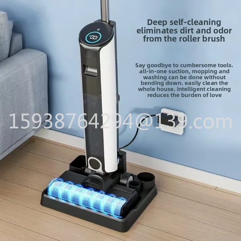 Wireless washing machine Suction and towing integrated mopping machine Household vacuum cleaner Self-cleaning washing machine