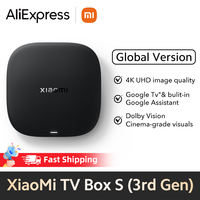 In stock Global Version Xiaomi Mi TV Box S 3rd Gen 4K UHD Bluetooth 5.2 Wifi6 2GB 32GB Google TV Google Assistant Media Control