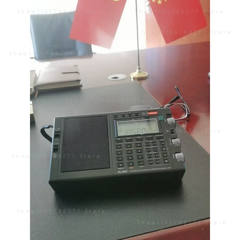 PL-990 Portable FM Medium Wave Shortwave Single Sideband Radio Music Player  Bluetooth Speaker