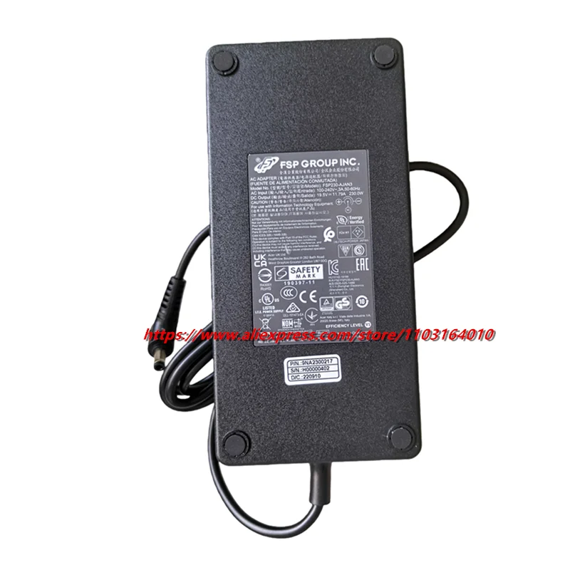 Adattatore CA FSP originale originale ​ FSP230-AJAN3 Alimentatore caricabatterie per laptop 19,5 V 11,79 A 11,8 A 230 W 7,4 * 5,0 mm 5,5 * 2,5 mm