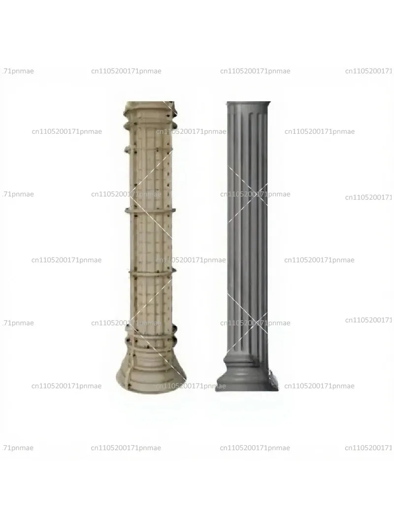 Outdoor Roman Column Mold ABS Plastic Concrete Casting Top Column Mould