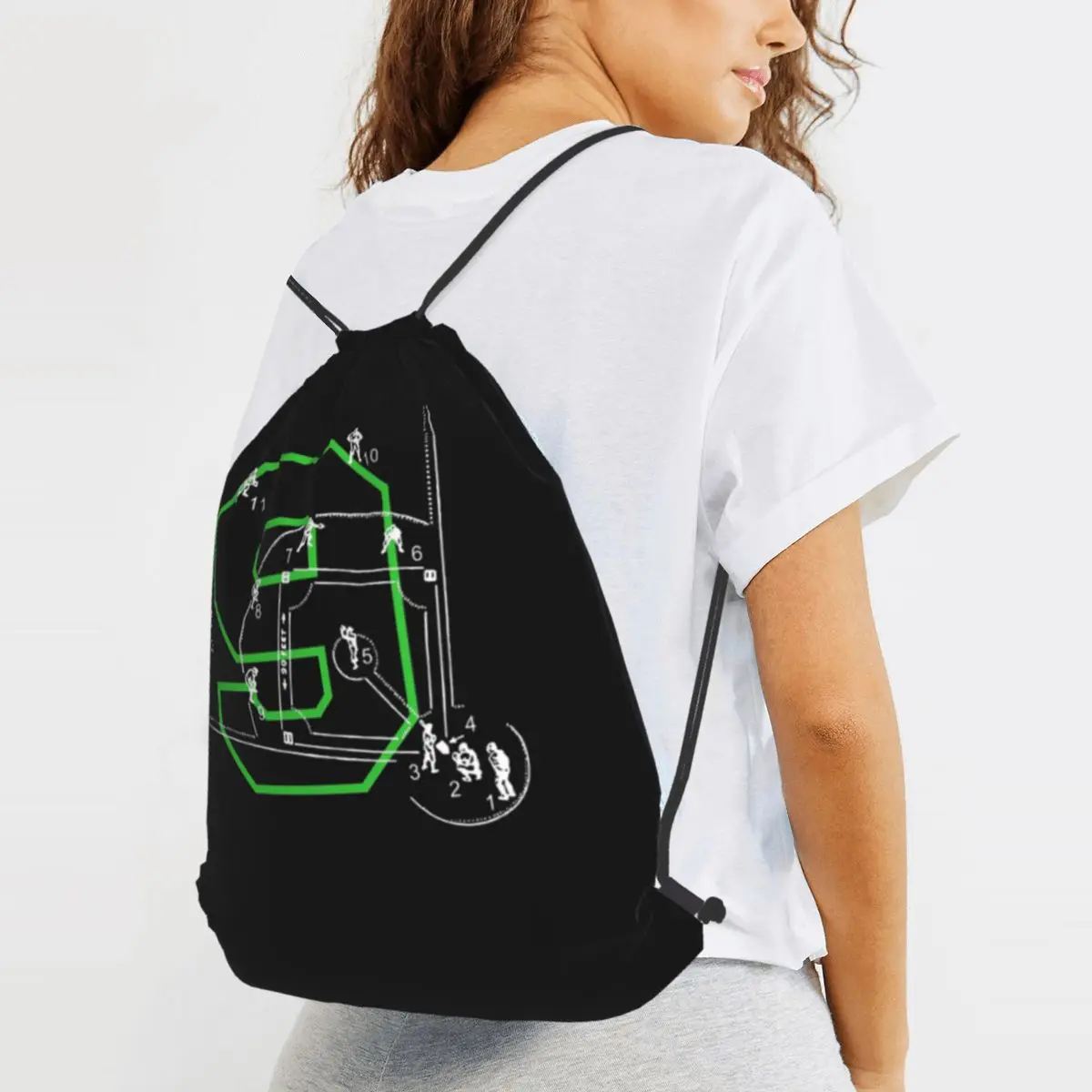 Kids 9th Birthday Baseball Player Backpacks Fashion Drawstring Bags Sundries Bag Book Bags for Man Woman Students