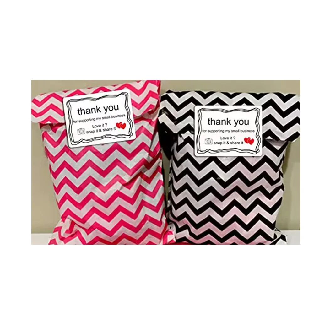 500Pcs Thank You for Supporting Our Small Business Sticker Labels 2x1.5 inch Snap Share Review with Retro Camera Design Stickers