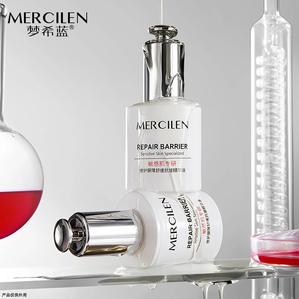 

Sensitive Muscle Repair Barrier Soothing Essence Facial Care Moisturizing Hydrating Face Serum Oil Control Serum Korean Skincare