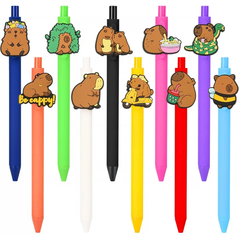 

10 шт. забавные водяные ручки с милым дизайном капибары, идеально подходят для детских подарков на вечеринку и наградов в классе.