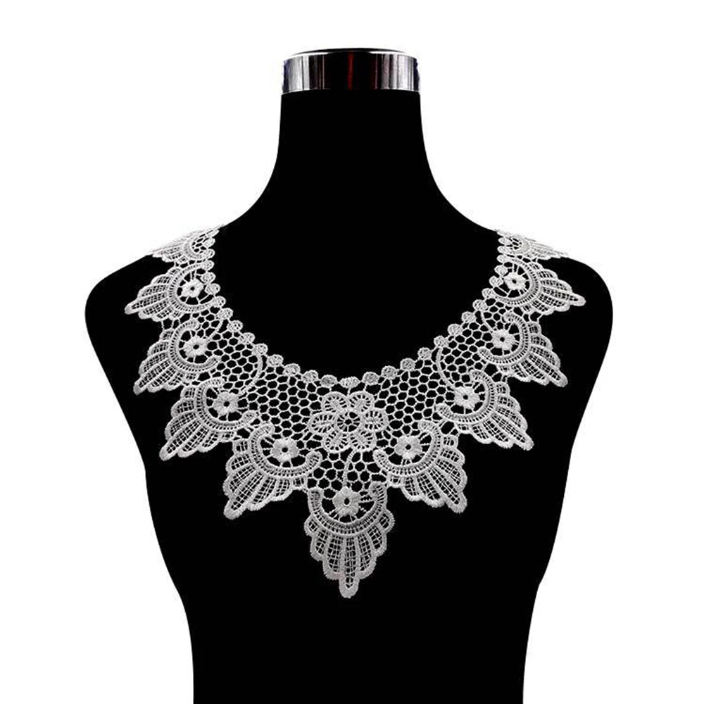 

8 Style Flower DIY Collar Neckline Embroidery Garment Accessories Lace Apparel Sewing Fabric