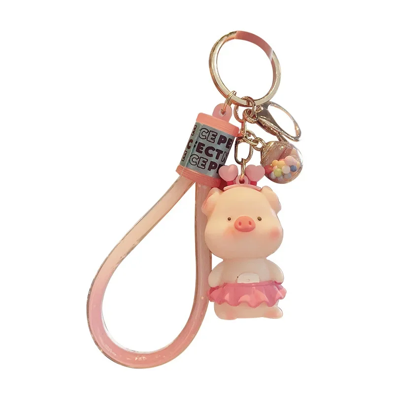 Cute Cartoon Pig Keychain Doll Bag Pendant Wholesale Special Gifts for Kids Friends Accessories Key Holder Tag