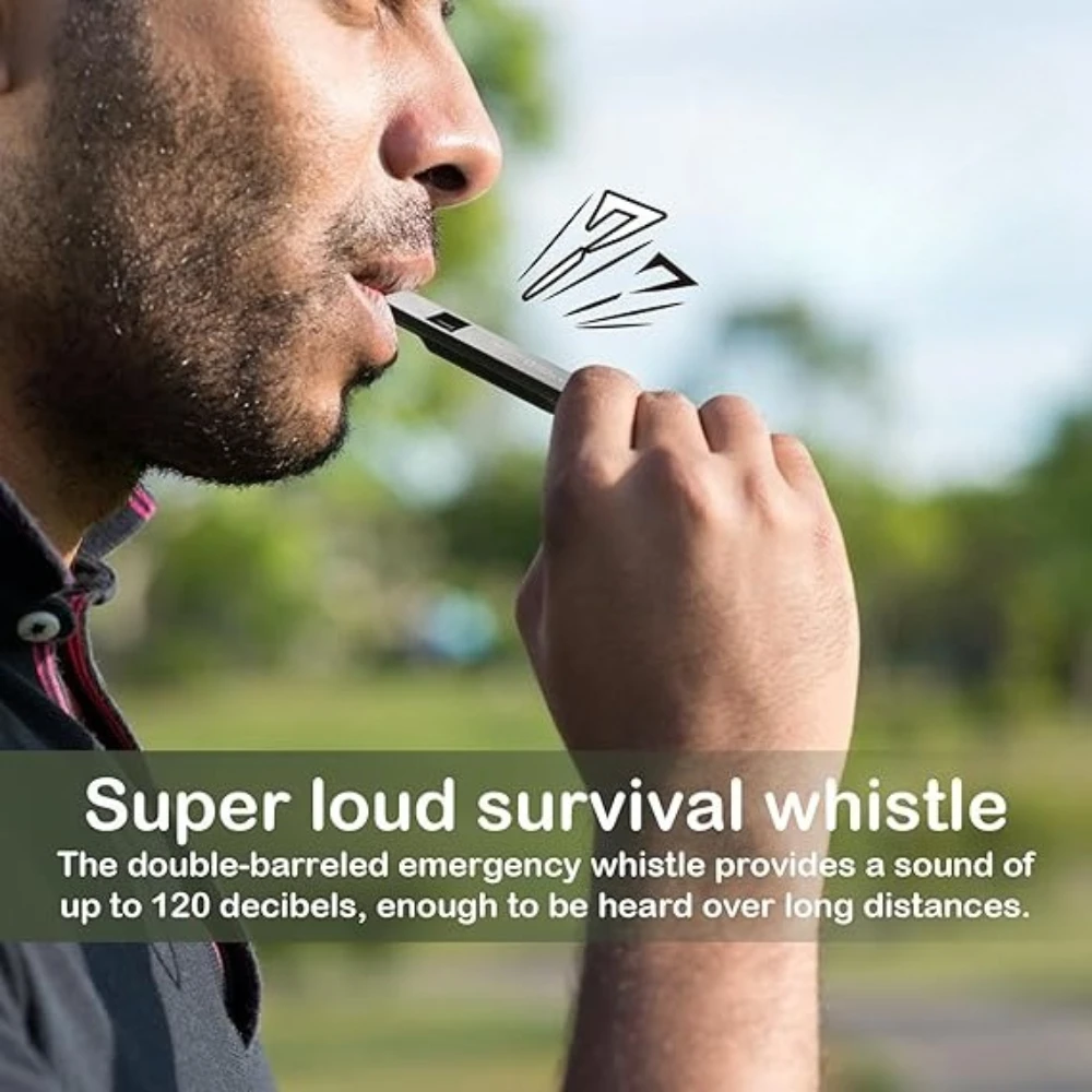1/2/5Pcs High Decibel Whistle Portable Outdoor Emergency Tool for Camping Survival Hiking Hunting Survival Relief Whistle Gear