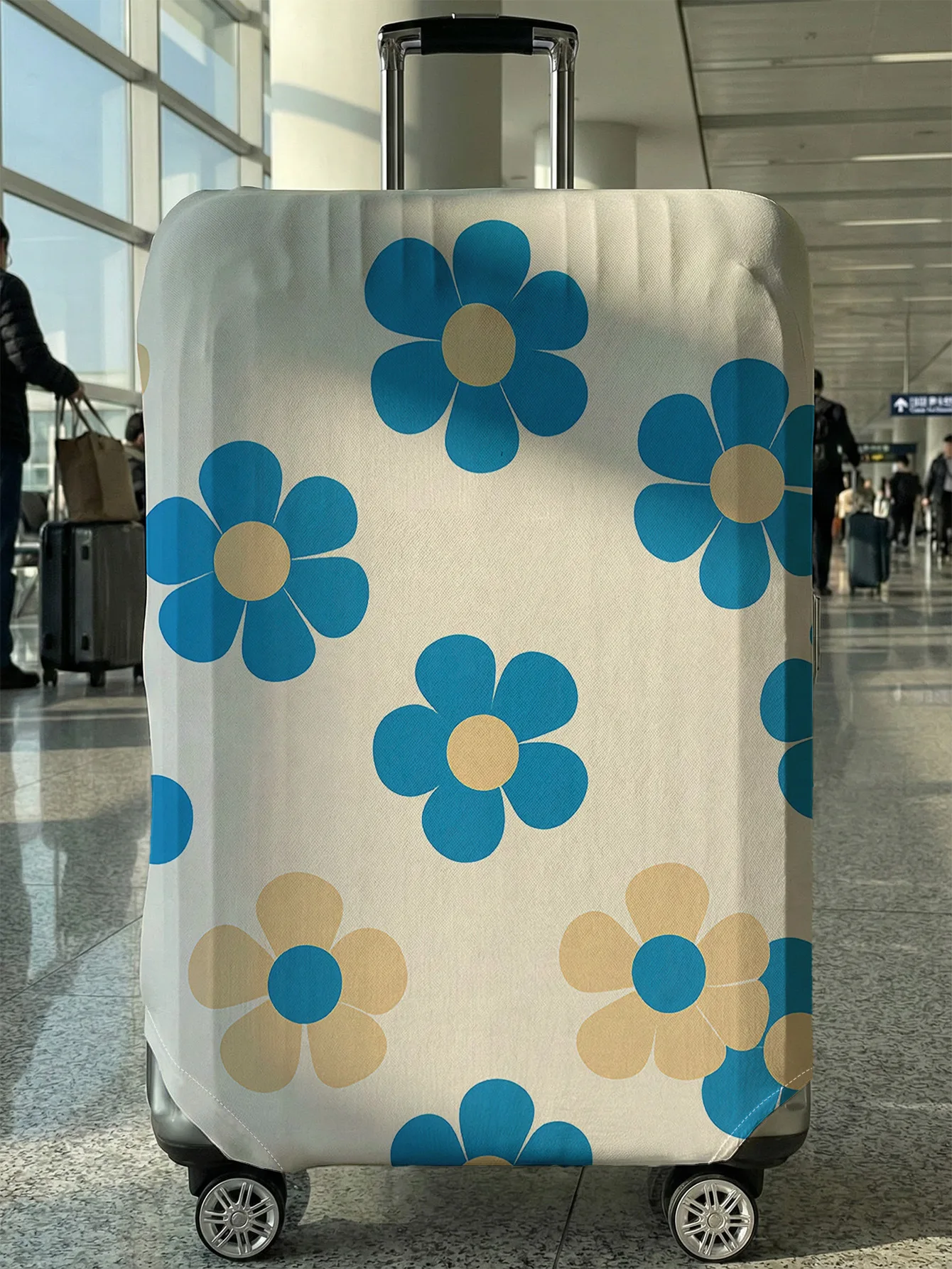 

Защитный чехол для багажа с цветочным принтом, подходит для чемоданов 18-32 дюймов, чехлы для ручек чемоданов, дорожные аксессуары.