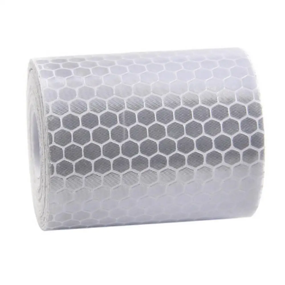 1PCS 5cmx3m Cinta Reflectante Reflective fabric Reflector Reflex Adhesiva Auto Car Film Crystal Honeycomb 30 mm