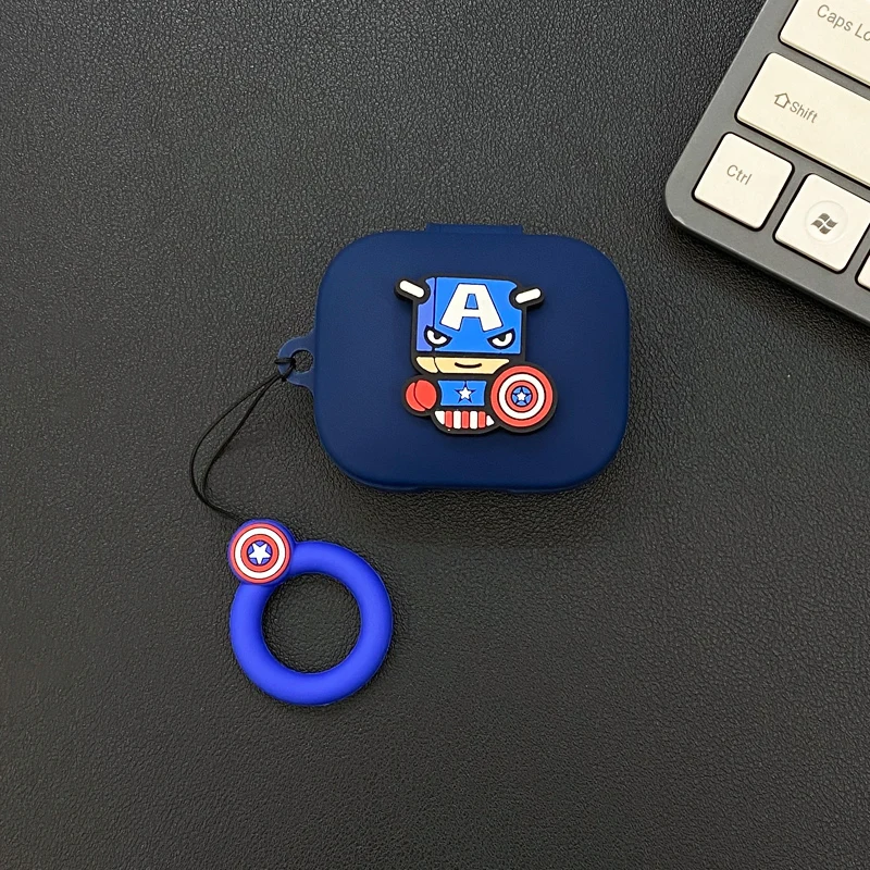 Custodia In Silicone Carina Per Redmi Buds 6 Lite 2024 – Motivo Colorato Con Portachiavi, Antiurto E Leggera