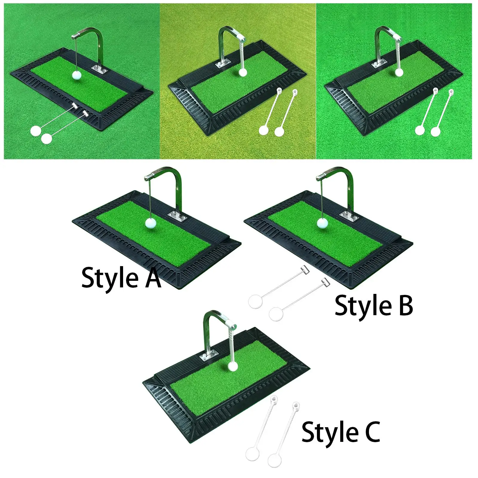 

Professional Portable Golf Swing Trainer for Home Office, Golf Swing Training Mat, Golf Practice Putting Mat