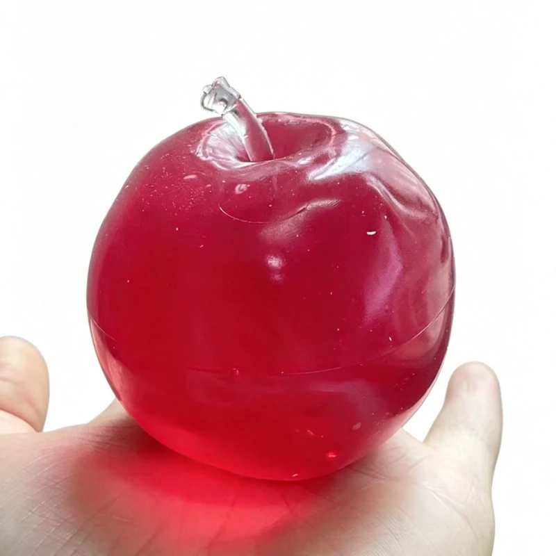 Rotes Apfel-Quetschspielzeug, nicht zurückfedernd, formbar, Stressabbau, Fidget-Squeeze-Ball, sensorisches Angstspielzeug für ADHS, Autismus, Geschenk für Erwachsene