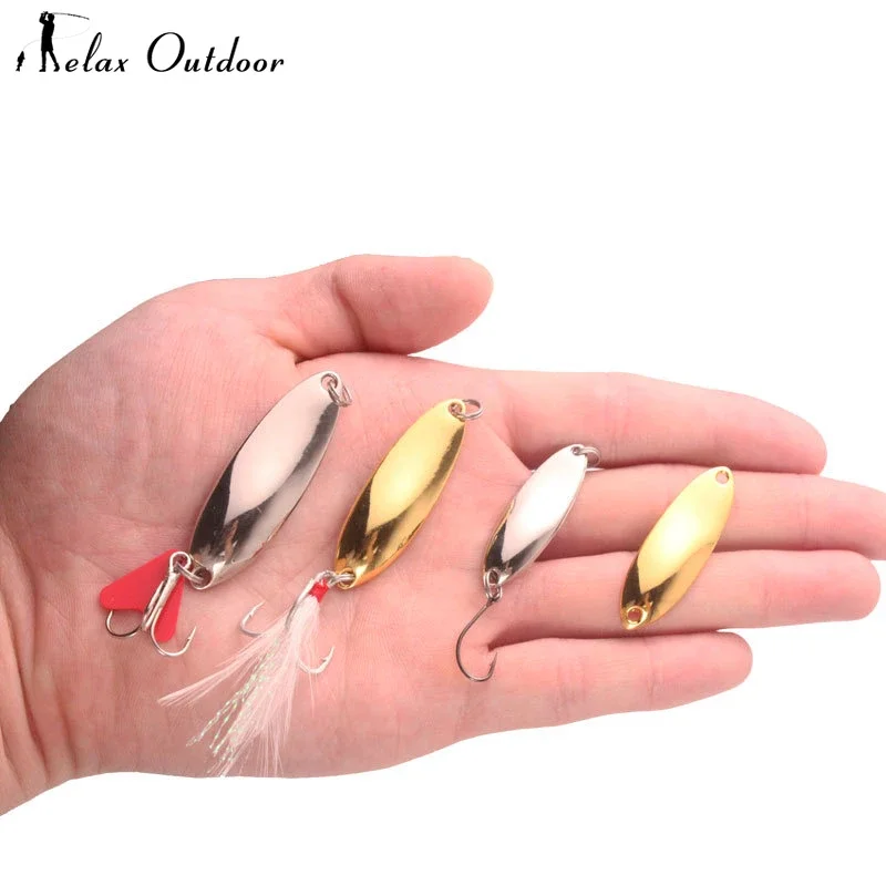 1pcs Metal Spinner Spoon Lures Trout Fishing Lure Hard Bait Sequins Paillette Artificial Baits Spinnerbait Fish Tools 3.5g-10g