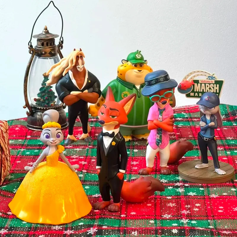 

2025 New In Stock Zootopia 2 New Journey Series Hand-Made Model Action Figure Pvc Judy Hopps Nick Wilde Collectable Model Toys