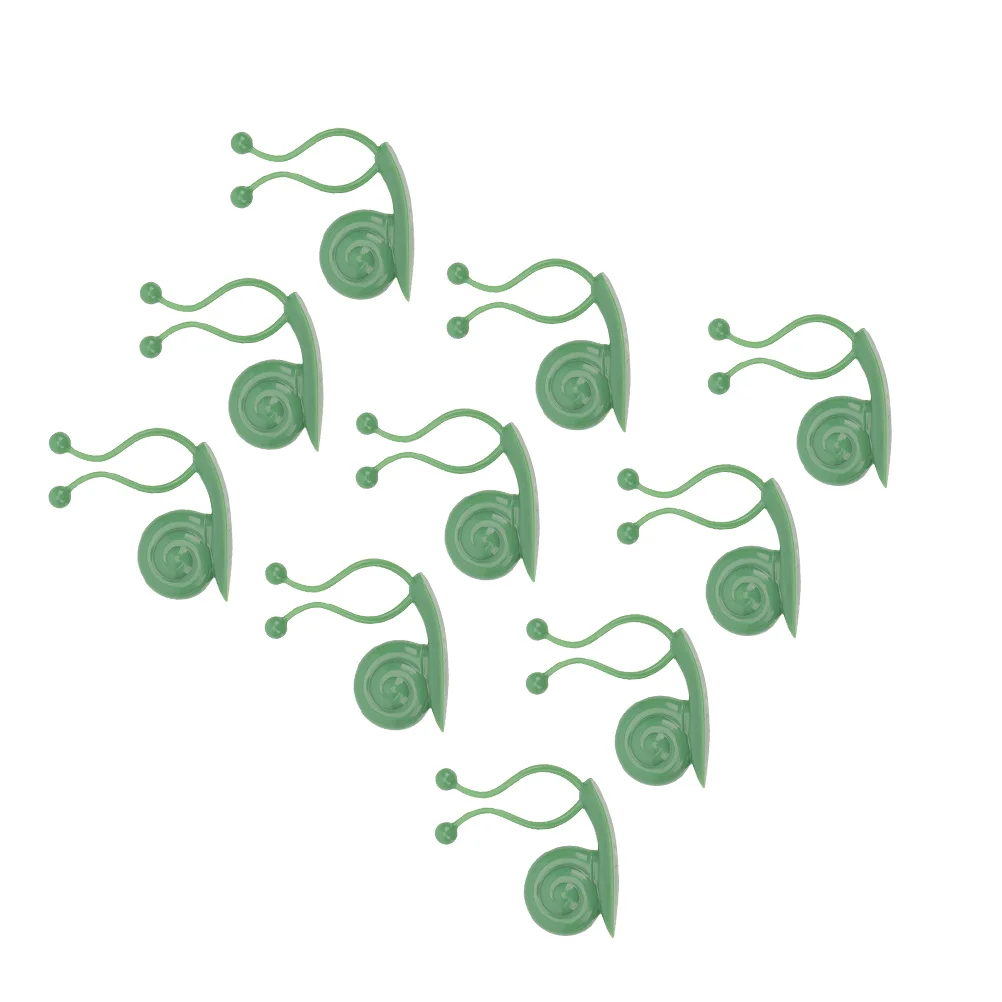 10 Pcs Plant Fixture Holder Green Fixer Indoor Plants Adhesive Fixing Hook Vine Wall