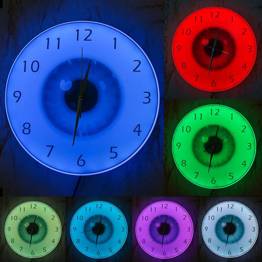 The Eye Eyeball Pupil Core Sight View Ophthalmology Silent Wall Clock All Seeing Human Body Anatomy Novelty Wall Watch Gift