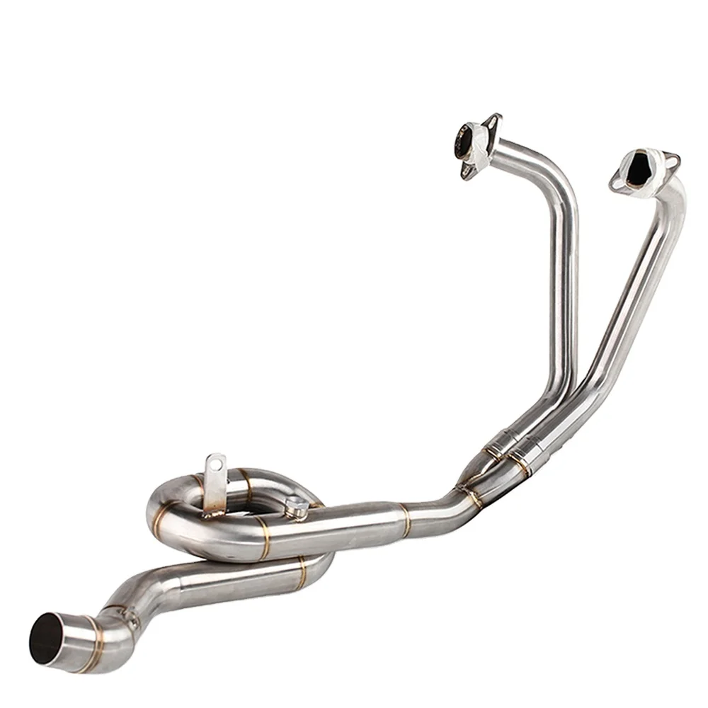 

STLFFor YAMAHAs R3 R25 MT05 MT03 Motorcycle Full Exhaust System Escape Slip on Front Tube Link Pipe Full Exhaust Pipe Donut