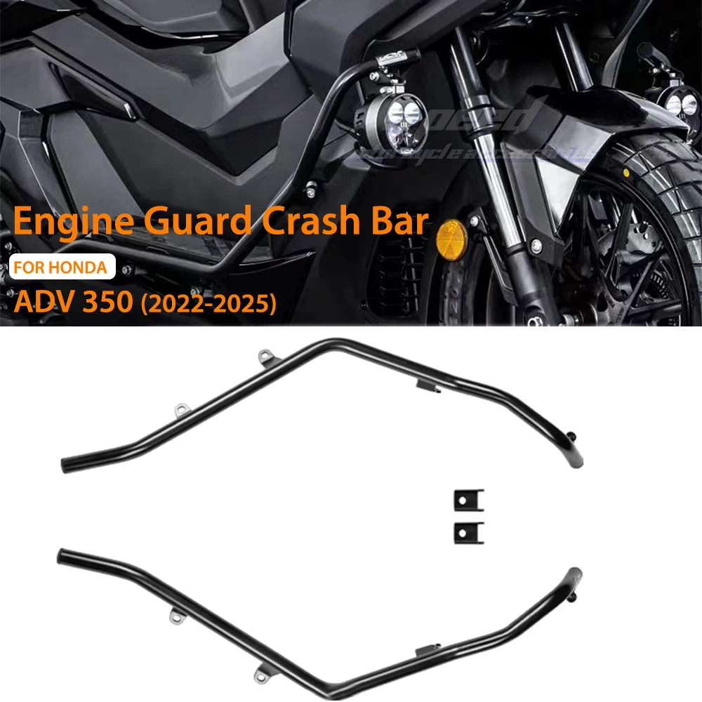

NEW for Honda ADV350 ADV 350 2024- 2025 Motorcycle Crash Bar Engine Guard Frame Sliders Bumper Falling Protector Accessories