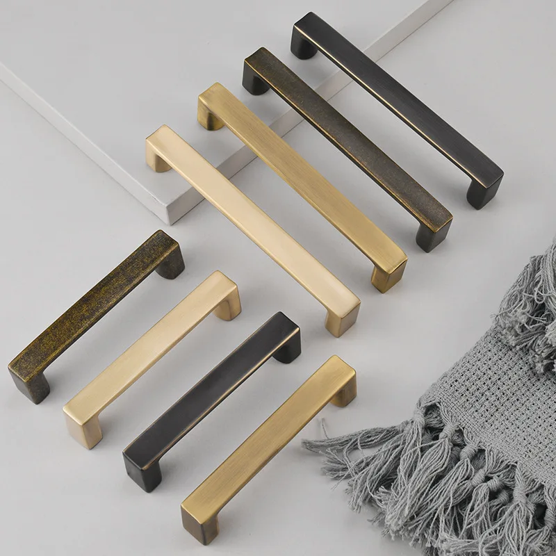 

Modern Simplicity Solid Brass Furniture Handles Hardware Fitting Kitchen Drawer Cabinet Handles Wardrobes Shoe Cabinets Pulls