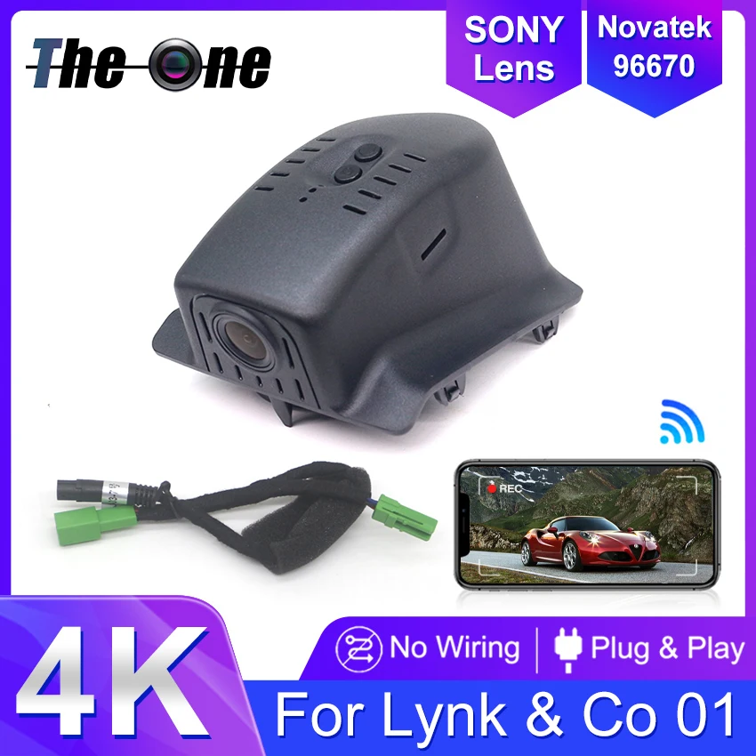 

Новый! Видеорегистратор UHD 4K 2160P Plug and Play Видеорегистратор для Lynk & Co 01 2017-2025, с управлением через приложение и G-сенсором, видеорегистратором