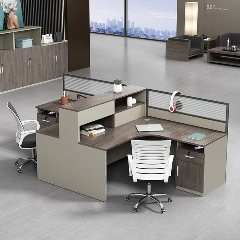 

Набор офисной мебели для офиса, стол L-образной формы для компьютера, профессиональная мебель для офиса, простой современный уголок