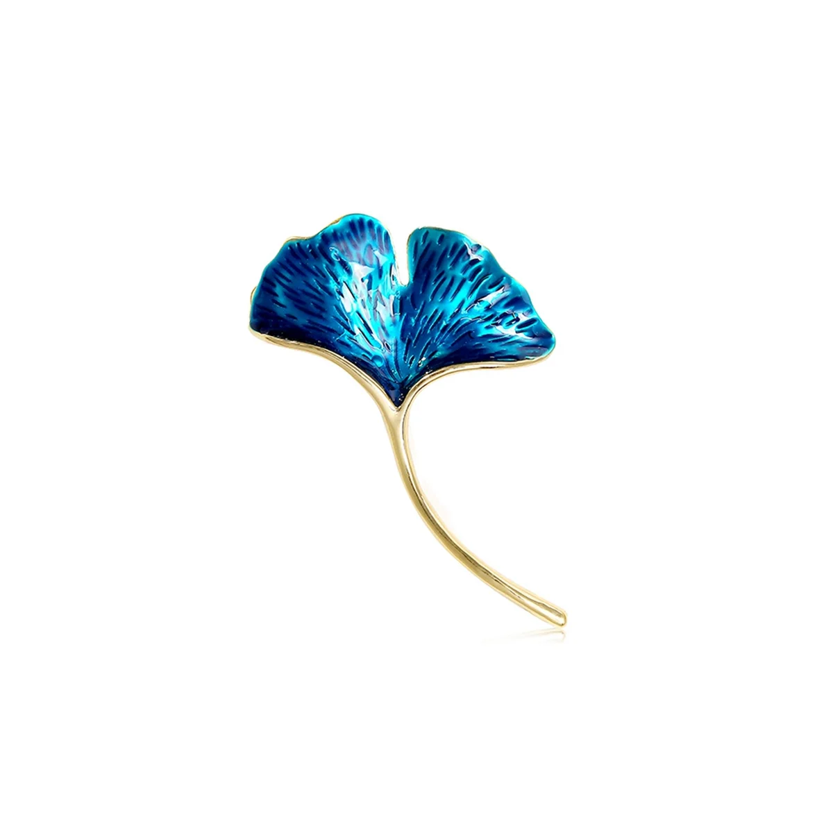 Retro Elegant Ginkgo Leaf Brooches for Women Wedding Party Flower Brooches Pin Fashion Bijouterie A