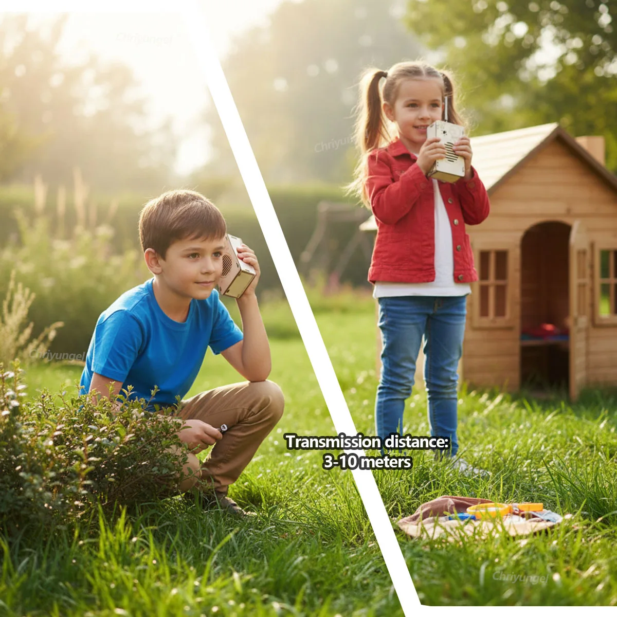 مجموعة أدوات الاتصال اللاسلكي الخشبية للأطفال، لعبة الاتصالات اللاسلكية DIY، هدية تعليمية لمشروع العلوم الجذعية للأطفال