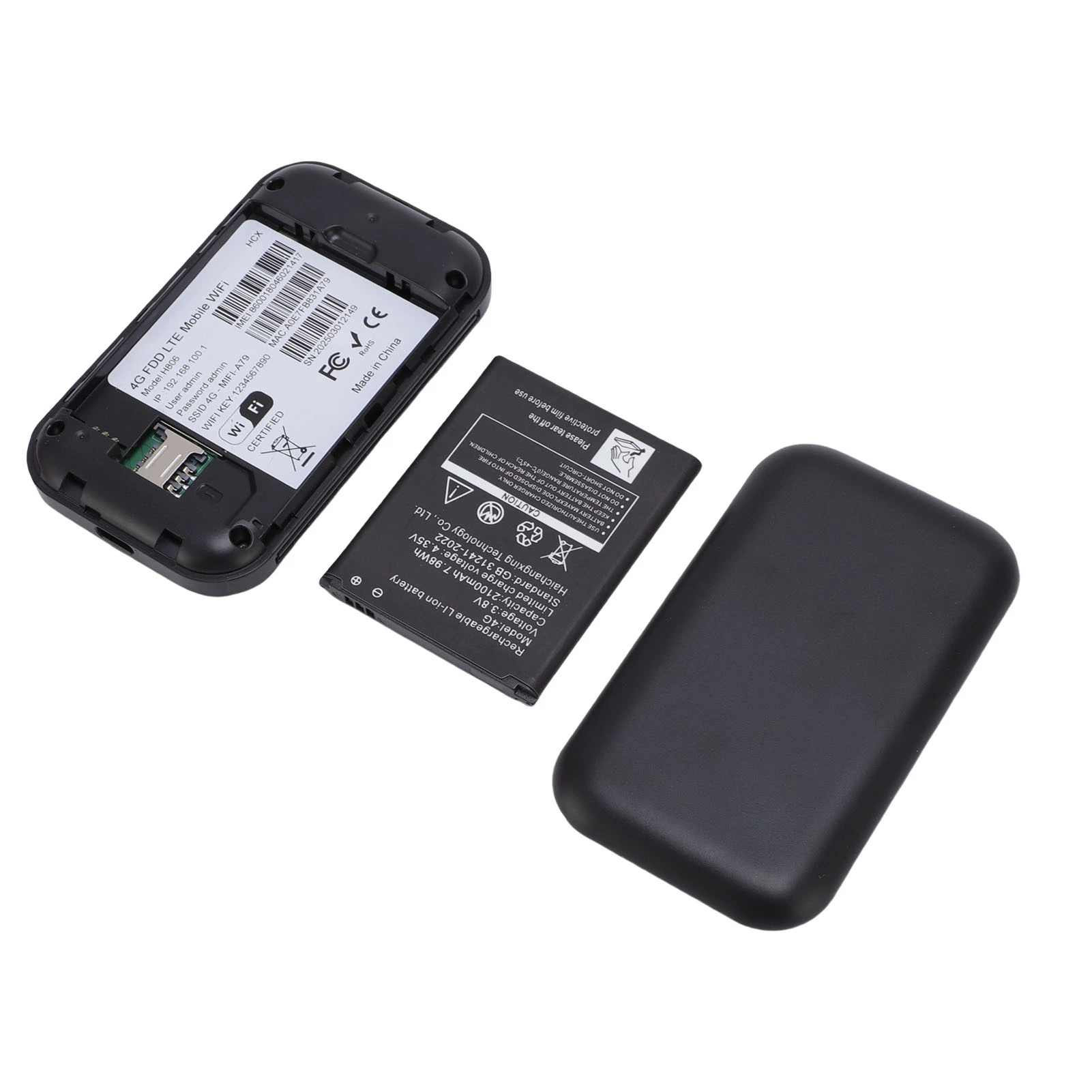 Mobile WiFi Router Supports 10 Connected Devices Mobile 4G 5G Router Color LED Display Screen SIM Card Slot for Business