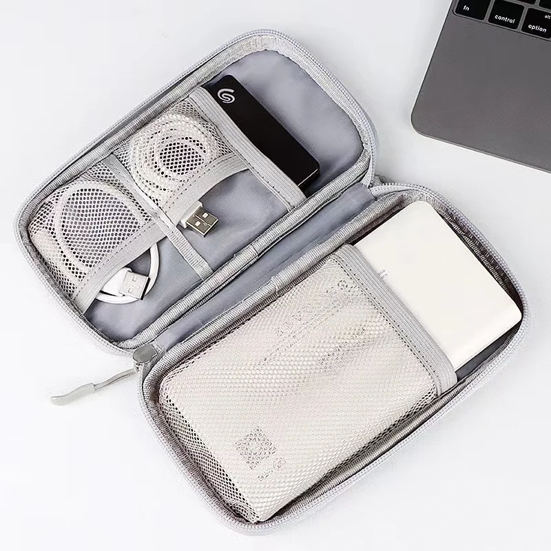 Portable Cable Digital Storage Bags Organizer USB Gadgets Wires Charger Power Battery Zipper Cosmetic Bag Case Accessories Item