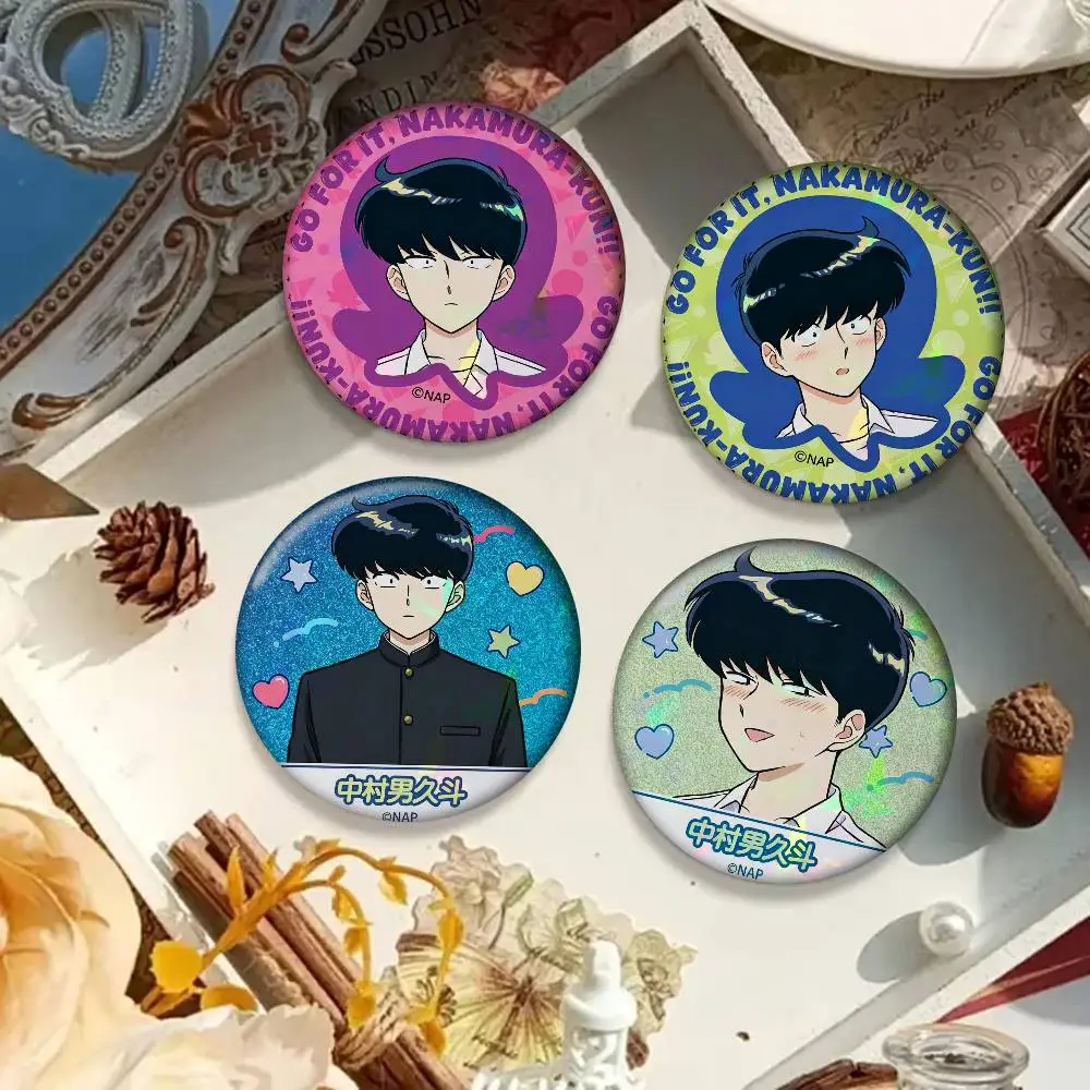 Anime Ganbare! Nakamura-kun!   New Brooches Soft Button Pin Funny Silly Gnarpy On A Skateboard Meme Badge Gamer Collection Gifts