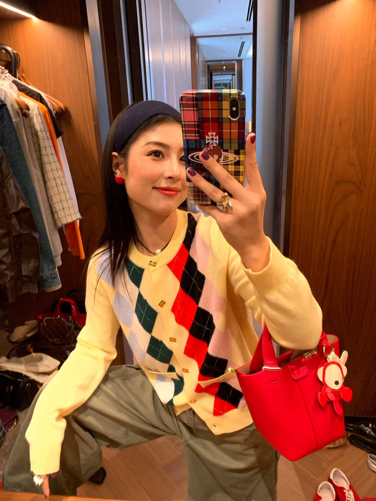 

Early Autumn Women's Knitted Sweater Yellow Aosphere Korean Sle Small Size Open Cardigan Warmth Emitting Woolen Diamond P...