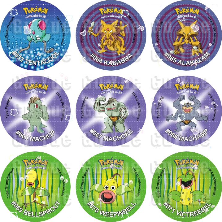 TAKARA TOMY Acrylmaterial 4/6/8 cm Tazos Pokemon 1. Auflage Ash Ketchum Starter Pokemon Taps Collection Acrylkartentrainer Runde Pogs 10