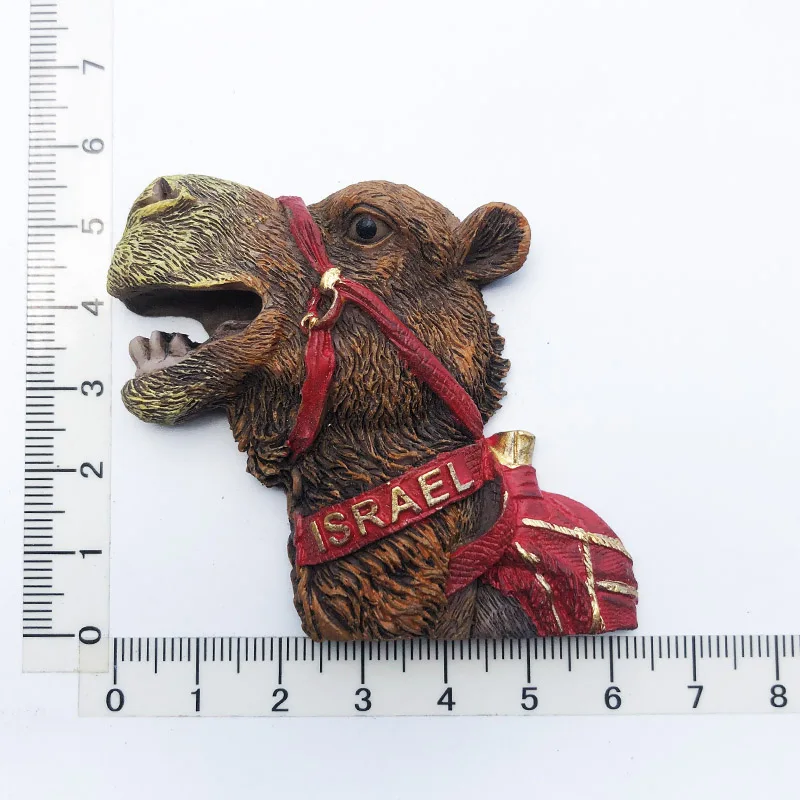 

Israeli camel shaped Fridge magnet gift resin decoration message stickers tourist souvenirs