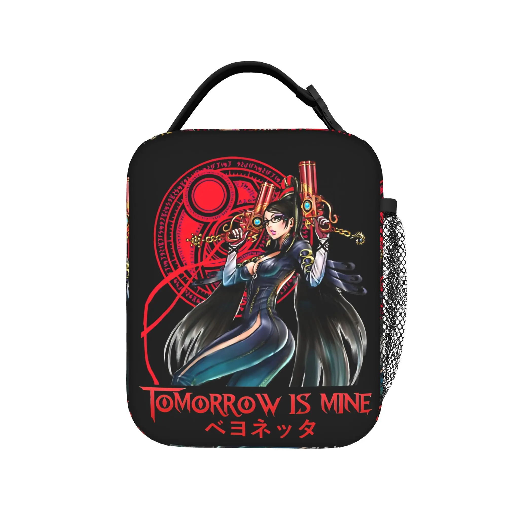 Bayonettas Hack And Slash Developed  Insulated Lunch Bags Large Video Game  Reusable Cooler Bag Tote Lunch Box College  Picnic