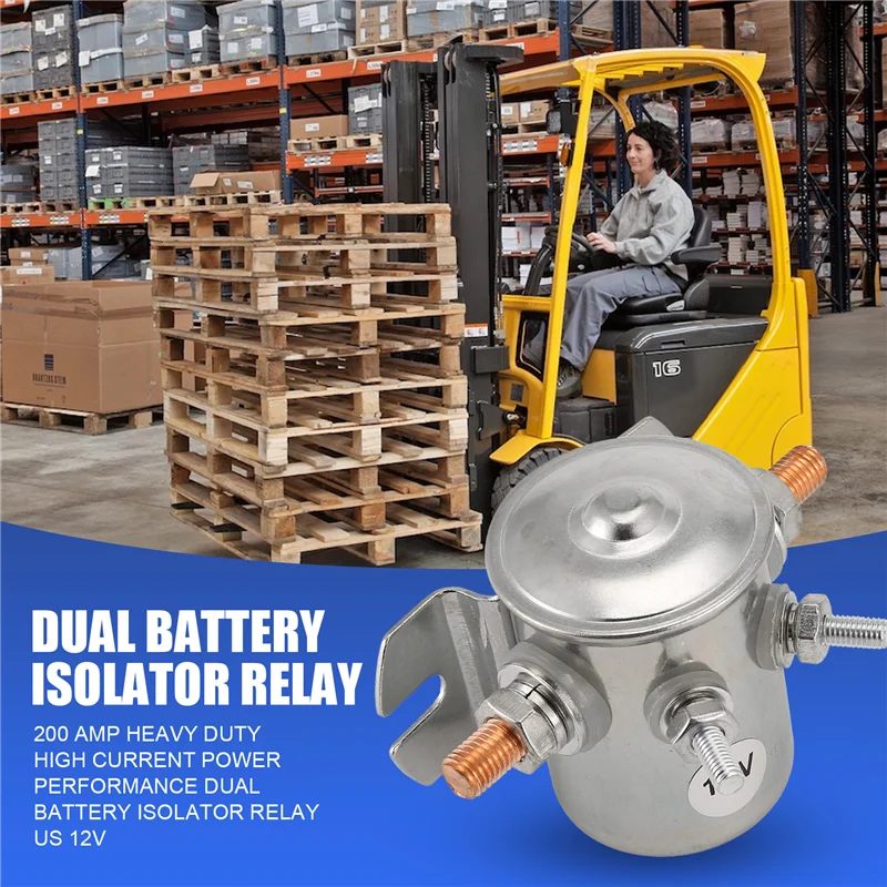 A11F-200 Amp Heavy Duty High Current Power Performance Dual Battery Isolator Relay Us